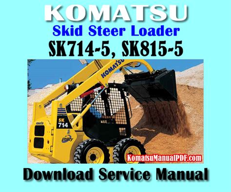 komatsu skid steer varning lighy panel|komatsu sk815 manual pdf.